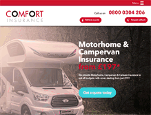 Tablet Screenshot of comfort-insurance.co.uk